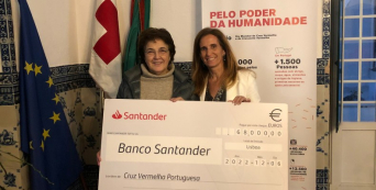 Santander envolve colaboradores em causa  solidária da Cruz Vermelha Portuguesa